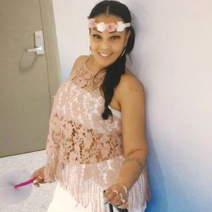 Crochet & fringe top